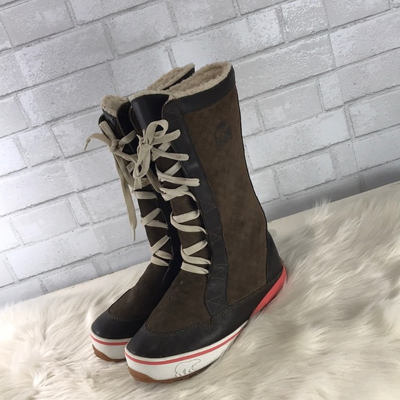 Sorel Tall Mackenzie Lace Up Snow Winter Boots EUC - Picture 6 of 8